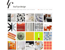 Tablet Screenshot of lisafryedesign.com